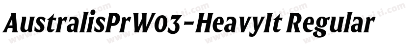 AustralisPrW03-HeavyIt Regular字体转换